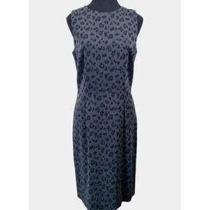Nicole Miller Sleeveless Animal Printed  Sheath Dress